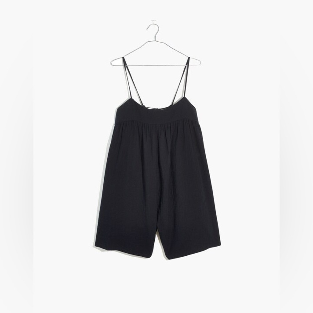 NWT Madewell Embroidered Lightestspun Tie-Back Cover-Up Romper